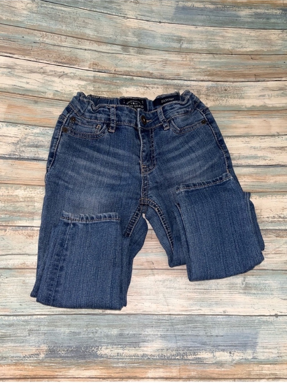 Lucky Brand Girls Size 10 Jeans Bundle Zoe Skinny Elastic Waist 2 Pair - Picture 7 of 12
